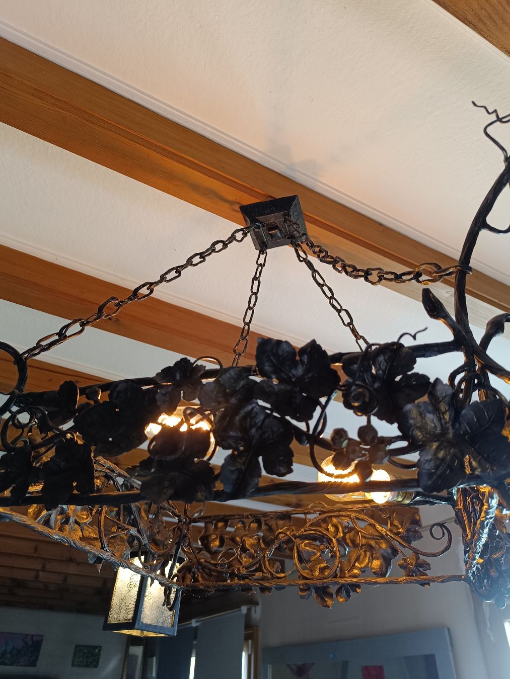 Lustres & lampes de plafonds: Lustre en fer forgé – D'occasion à Cossonay-Ville par Aryann34 2