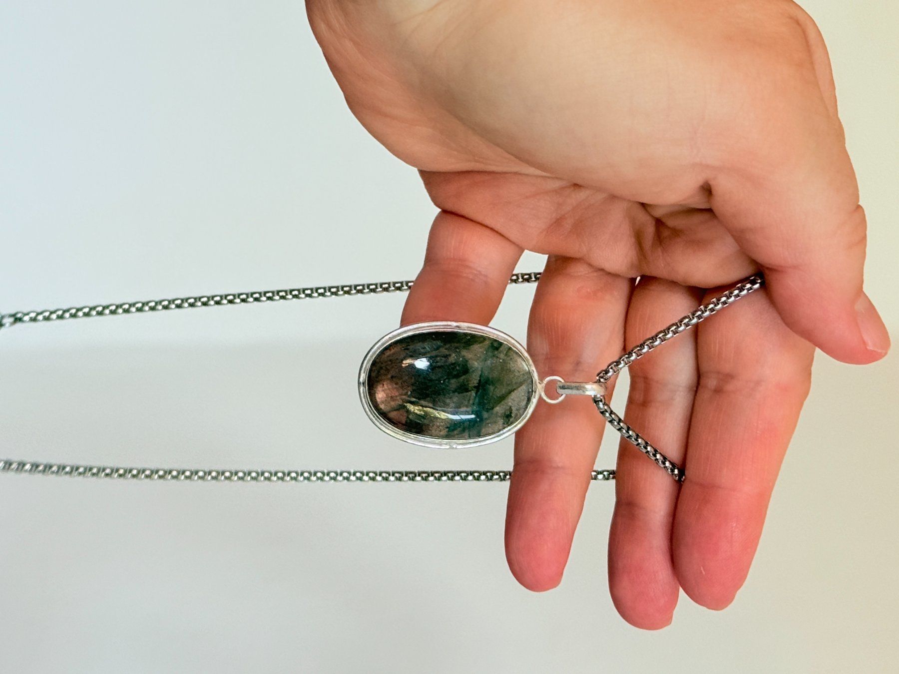 Catenine: Collier  Labradorite Pierre Naturelle  Neuf – Nuovo e nell'imballaggio originale da Genève venduto da AWWA 6