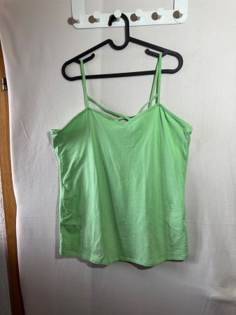 Grünes Top von Chicoree Gr. XL 95% Baumwolle