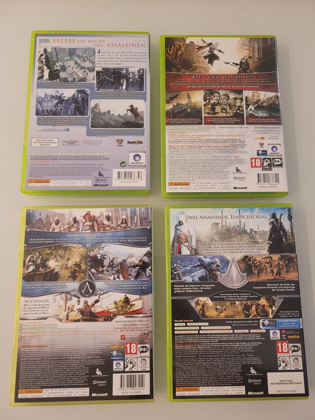 Giochi: 4x  Assassin`s Creed / XBox 360 – Usato da Uezwil venduto da -Retrogames- 2
