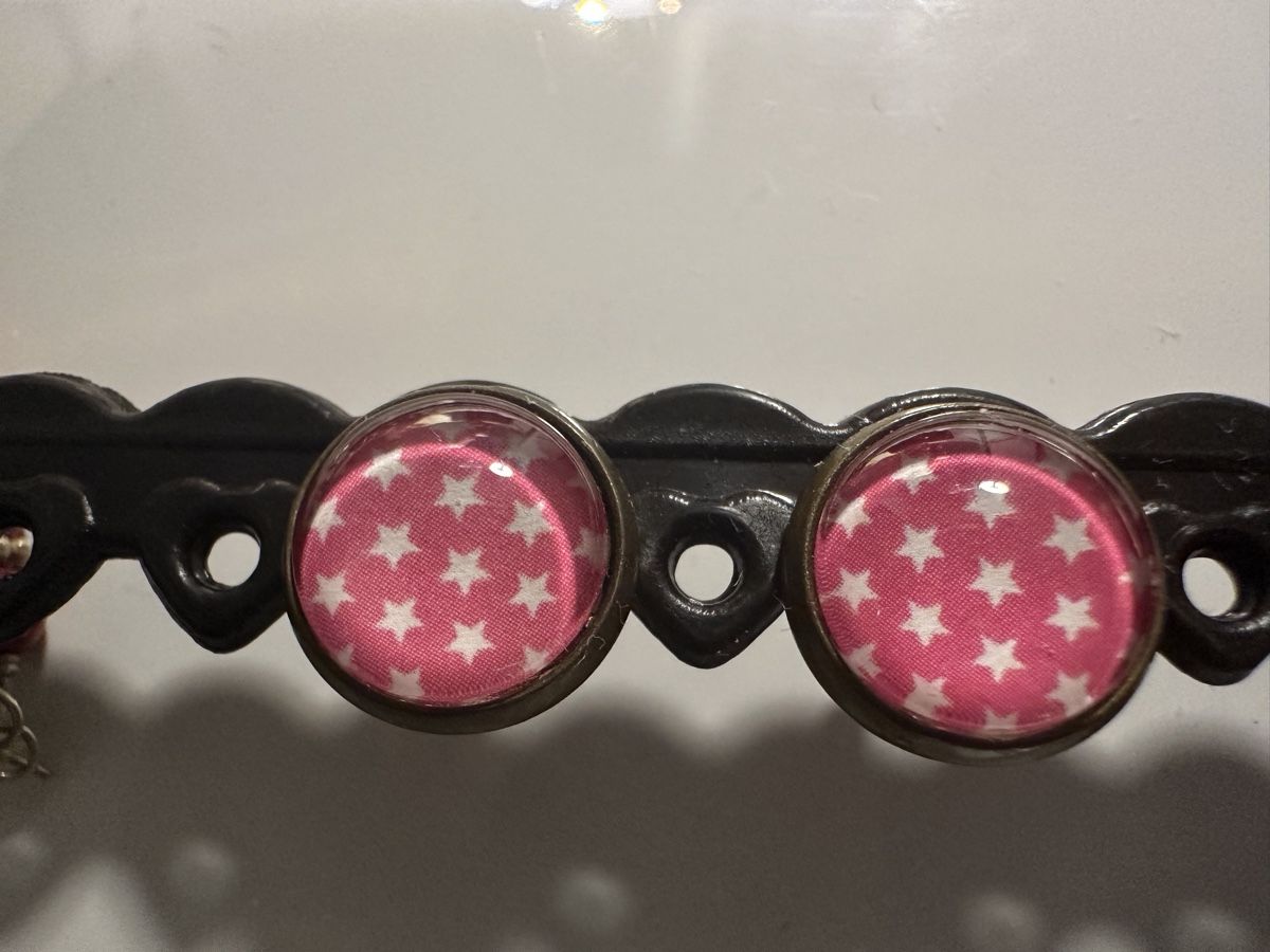 Orecchini pendenti & Orecchini a lobo: Ohrstecker Ohrringe mit Sternen Muster cabochon – Nuovo (secondo la descrizione) da Gelterkinden venduto da Aischas 2
