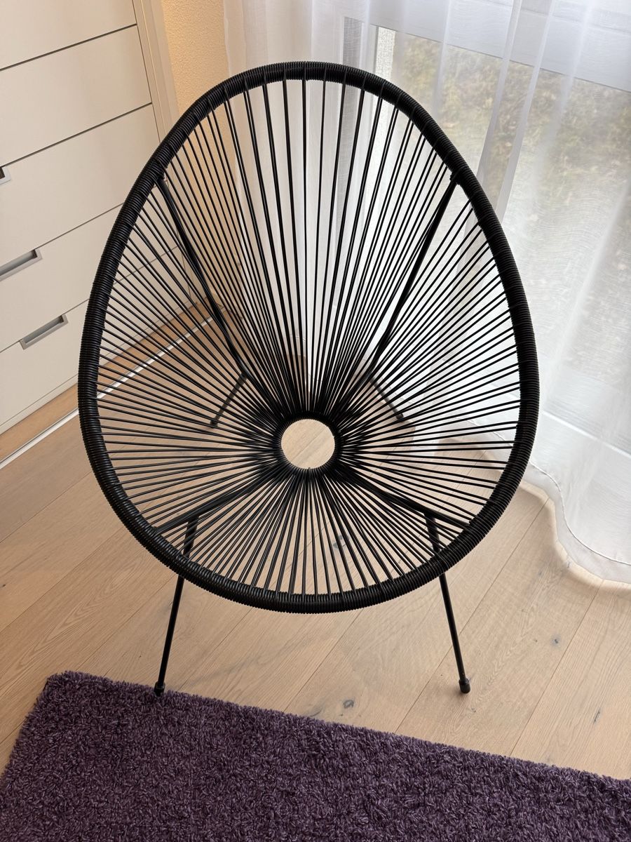 Poltrone: Schwarzer Egg Chair / Sessel - Top Zustand – Usato da Brüttisellen venduto da Molemo 1