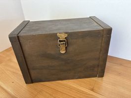 Holz Dose Box mit Deckel
