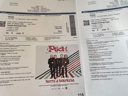 2BIGLIETTI  POOH BOLOGNA 24 OTTOBRE CON POSSIBILITA ALLOGGIO