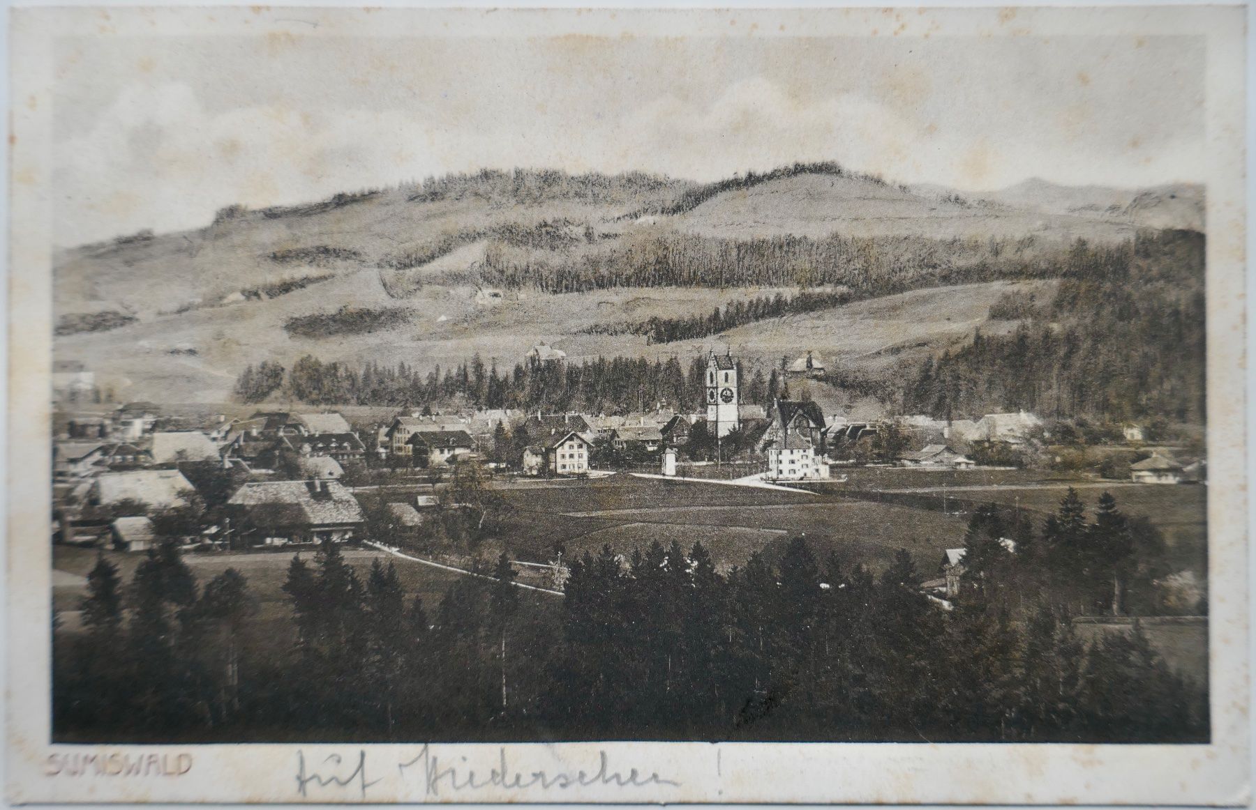 Cartoline postali: Postkarte 1915 Sumiswald Generalansicht – Usato da Möhlin venduto da PHILABARTIS