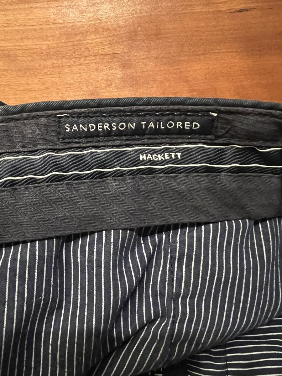Hackett Pantaloni: Hackett London Chino Hose Navyblau – Usato da Allschwil venduto da He_lios 3