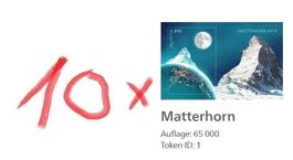 10 x Swiss Crypto Stamps ID:1