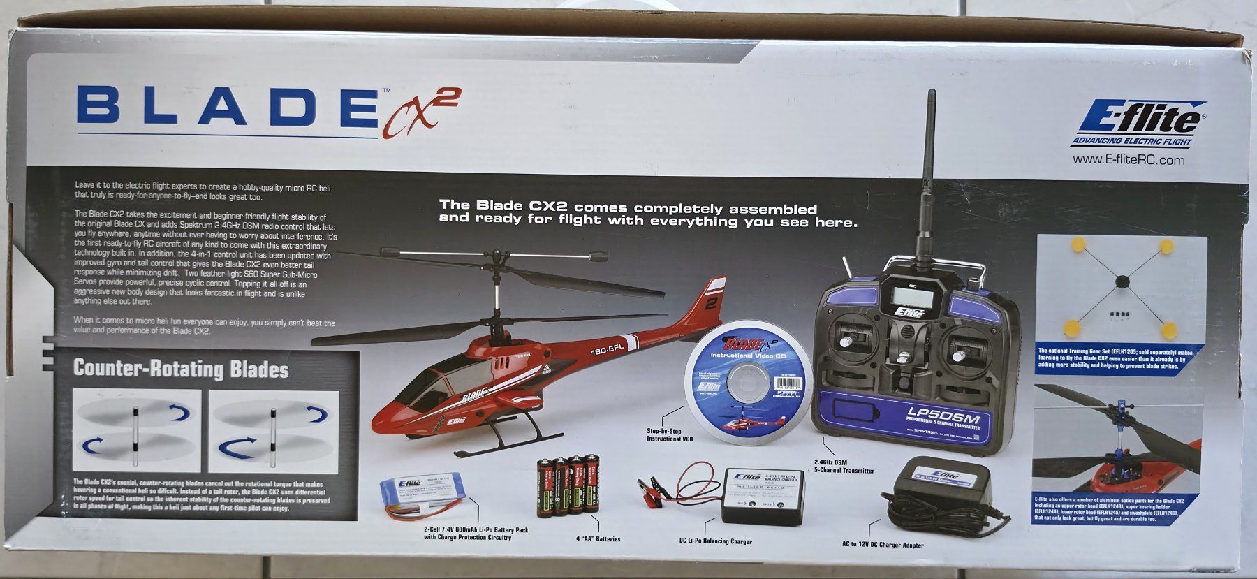 E-Flite RC Kits de montage: E-Flite Blade CX2 RTF Koaxial-Heli – Défectueux à Utzenstorf par Tradoring 2