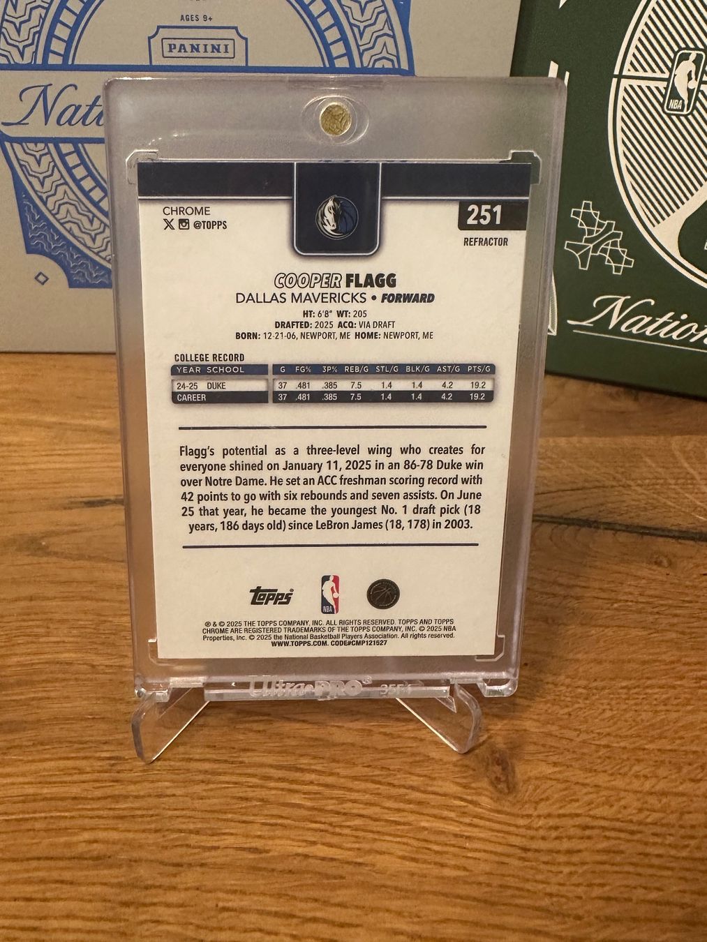 Nba Sammelbilder & Trading cards: Cooper Flagg topps RC refractor – Gebraucht aus Vullierens von Gaara04 1