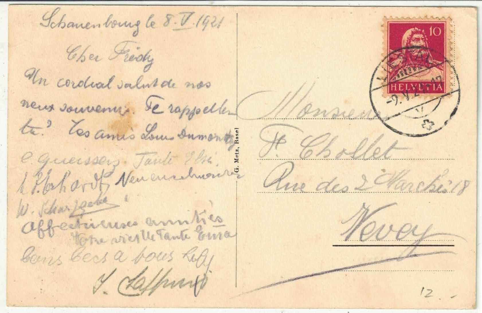 Cartoline postali: Soolbad Schauenburg, Luftkurort – Usato da Ettingen venduto da Kartenplanet 1