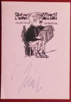 Peter Zinsli 1934-2011 Autogramm signiert Karte 10x15cm