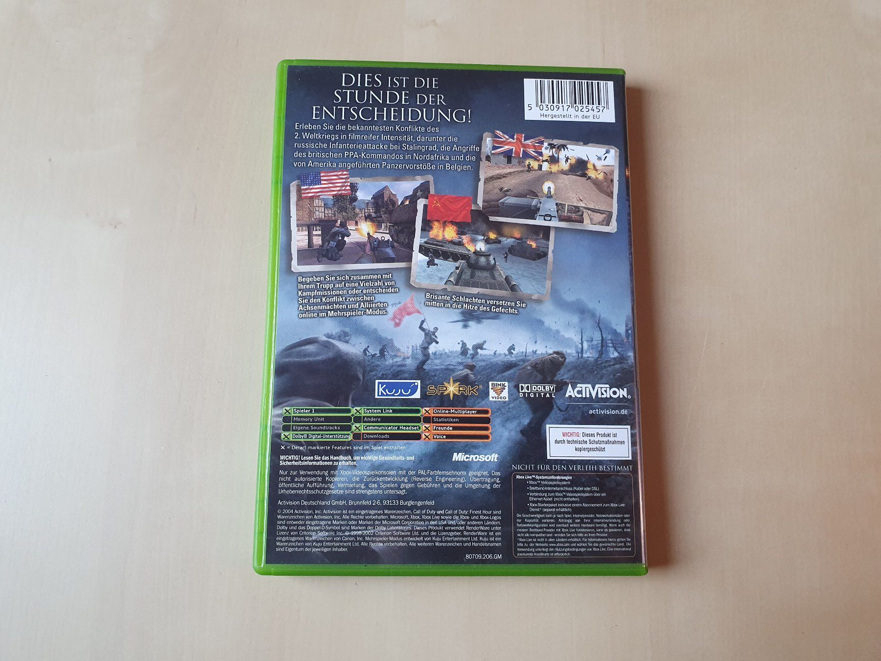 Microsoft Jeux: Call of Duty Finest Hour – D'occasion à Stansstad par collectorsshop 1