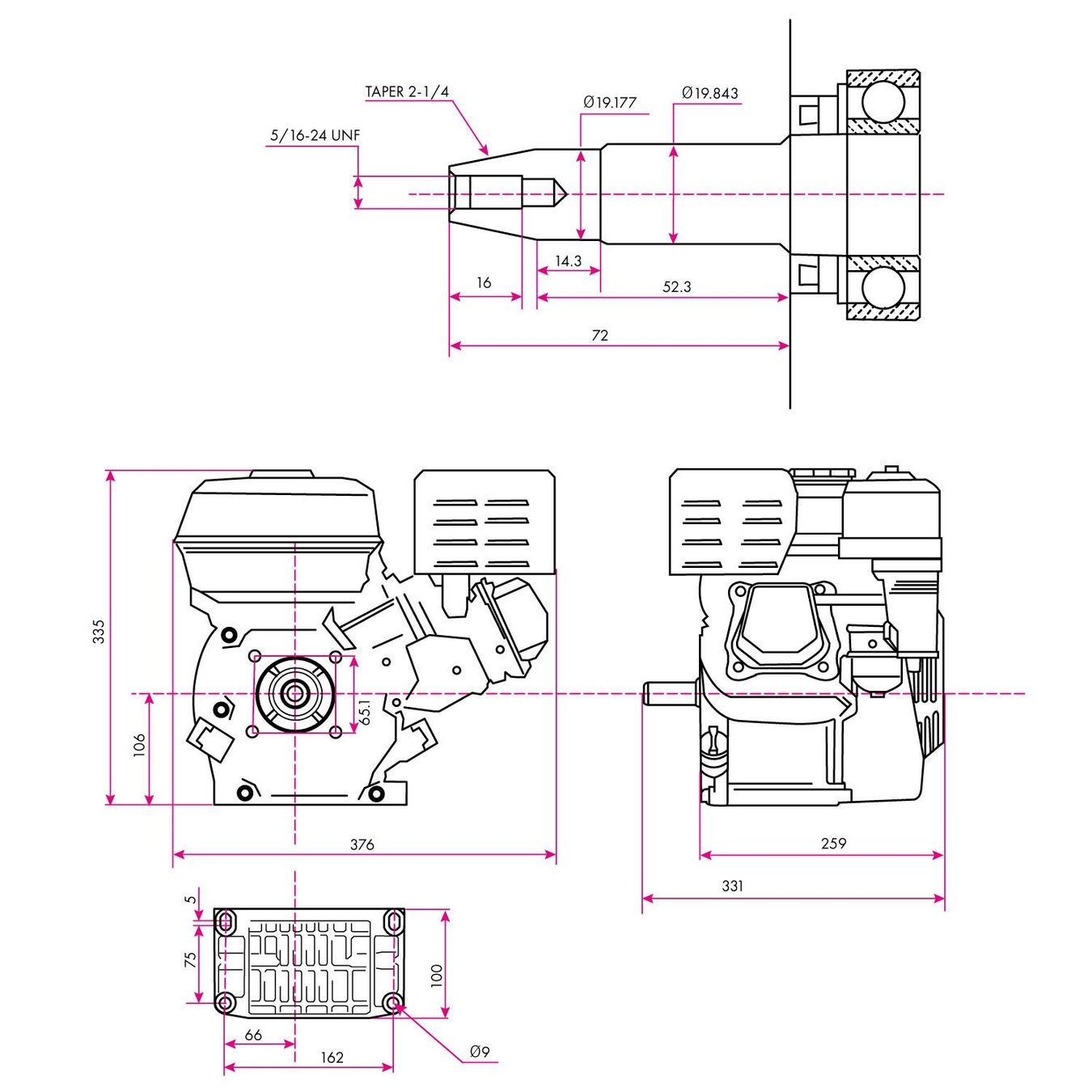 Altre attrezzature per officine: EBERTH 6.5PS Benzinmotor 19konisch Welle – Nuovo e nell'imballaggio originale da Bottighofen venduto da zaap 5