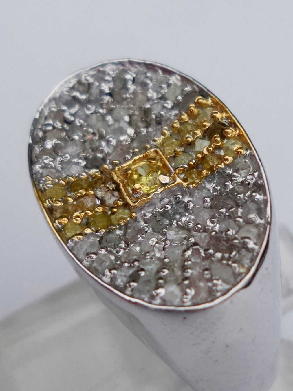 Anelli: Silberring mit Diamanten – Nuovo (secondo la descrizione) da Zürich venduto da Benedikt21 5