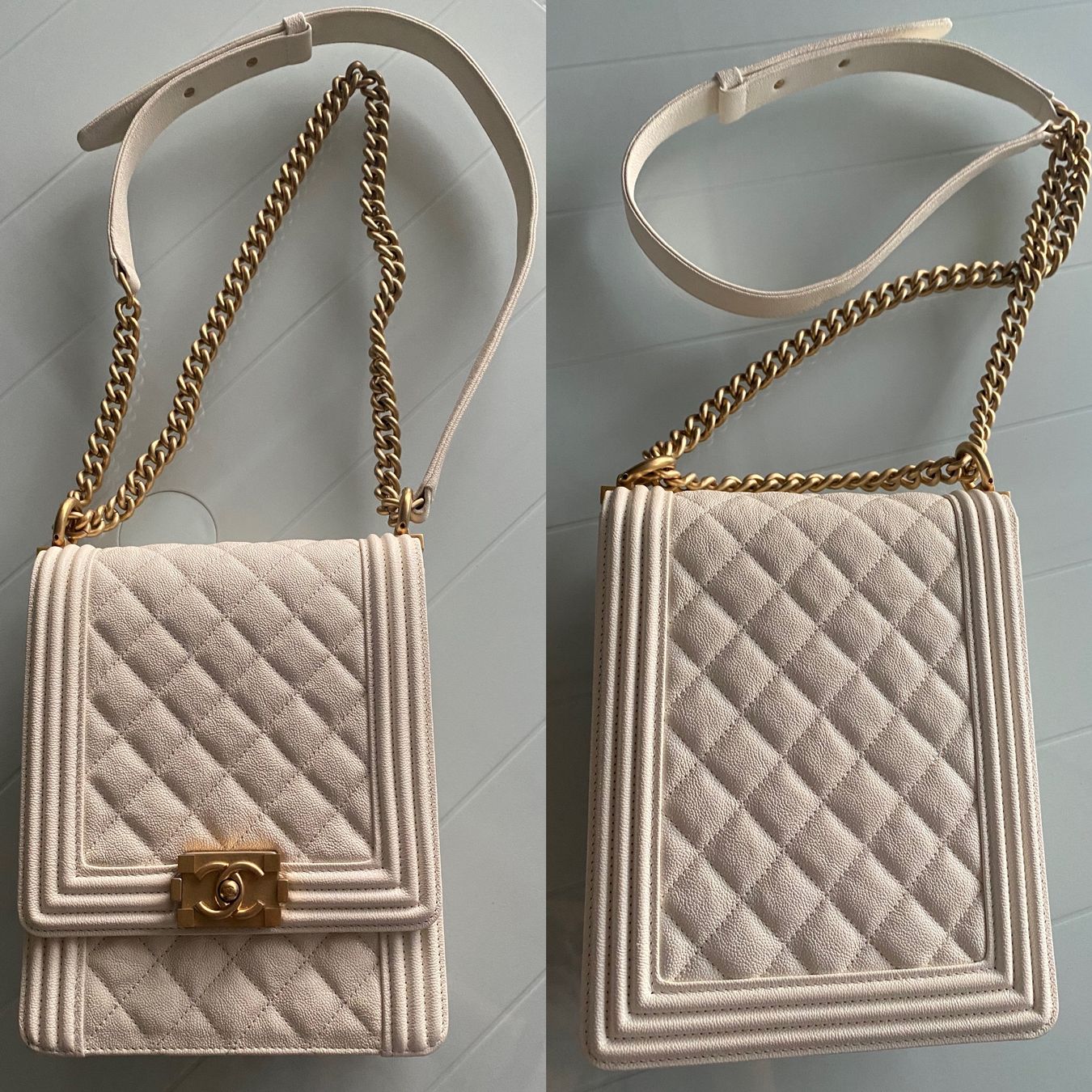 Chanel Borse: CHANEL North South Boy Leder Mini Cross body Original – Usato da Zürich venduto da NNK28 1