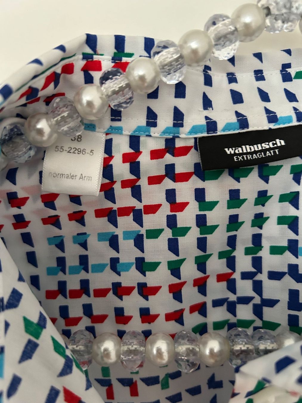 Walbusch Camicette: Walbusch Damen Hemdbluse Gr.38, bunt gemustert, Top Zustand! – Nuovo (secondo la descrizione) da Horn venduto da Resvi 3