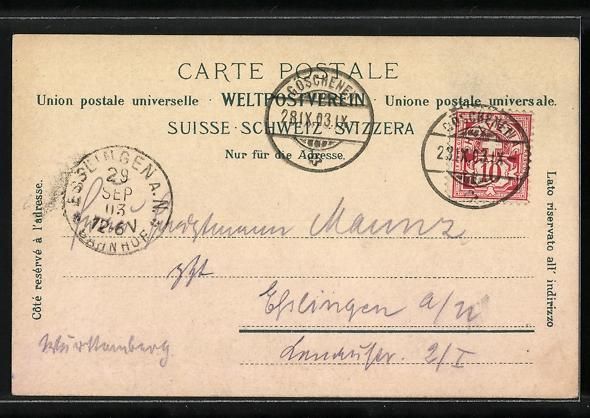 Cartoline postali: AK Goeschenen, Panorama mit Gotthardbahn – Usato da Berlin venduto da bartko-reher 1
