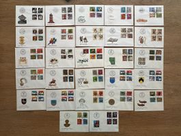 Schweiz - 27 PRO PATRIA FDC 1971-1997 komplett 
