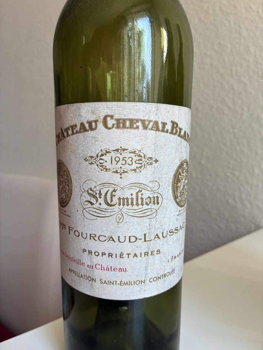 Vino: Cheval Blanc 1953 (bouteille vide) – Usato da Genève venduto da sergei12