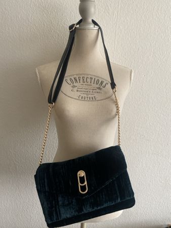 Sac Morgan neuf en velours vert