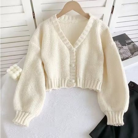 Cardigan Jaquette à taille haute Beige taille S