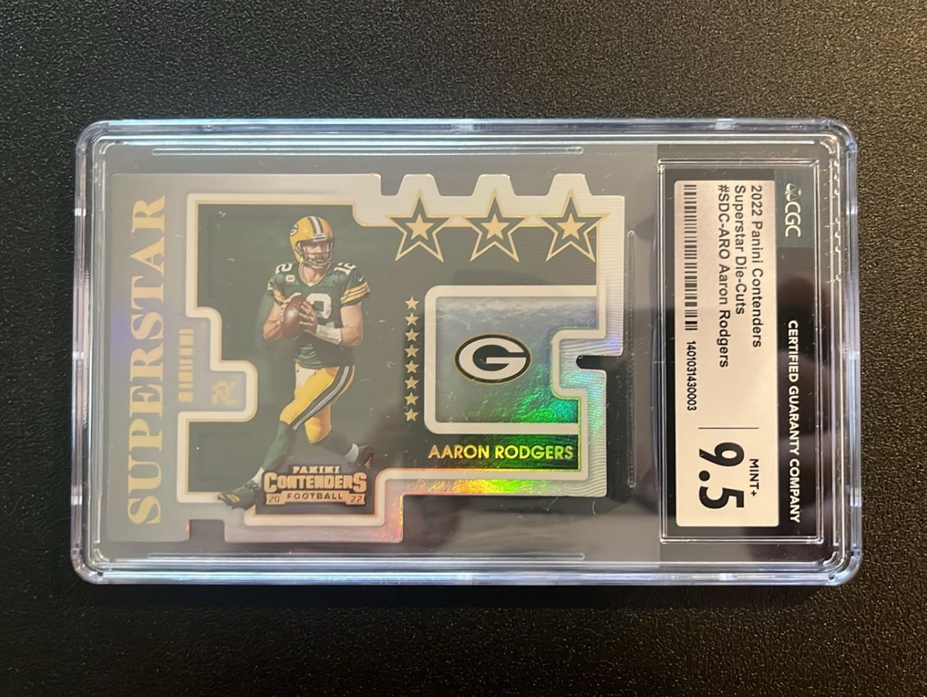 NFL Carte collezionabili: Aaron Rodgers Superstar Die-Cuts CGC 9.5 – Usato da Seuzach venduto da provenzano18 1