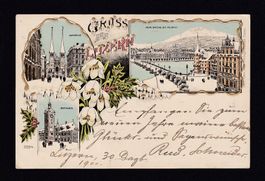 LUZERN Winter-Litho, 1901
