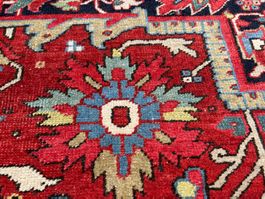 Luxuriöser beeindruckender Heriz Serapi Antik 435x316cm
