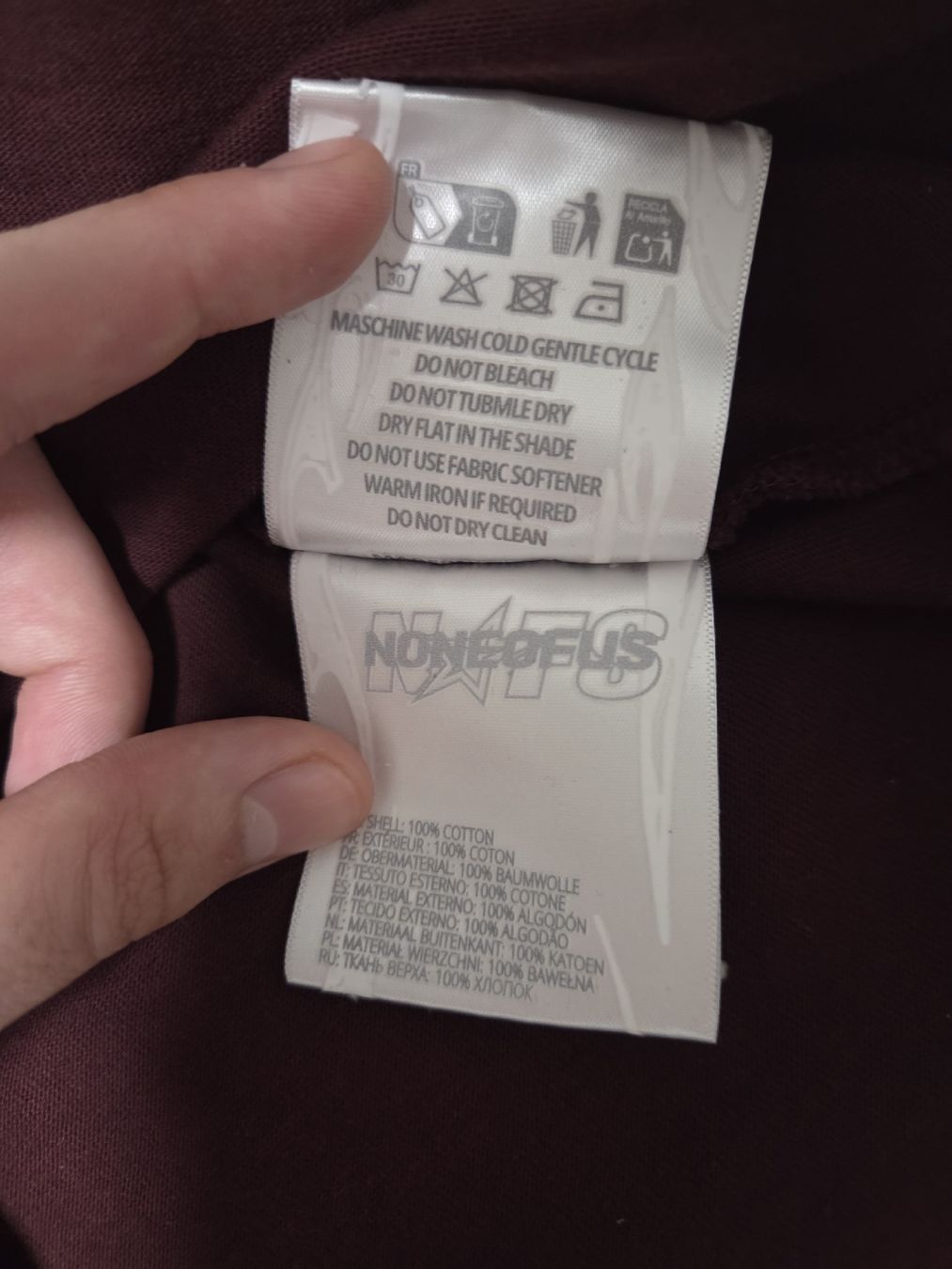 Pullover & Sweatshirts: NONEOFUS Langarmshirt, Gr. S Burgunderrot – Neu (gemäss Beschreibung) aus Zollikofen von Vintageforyou 4
