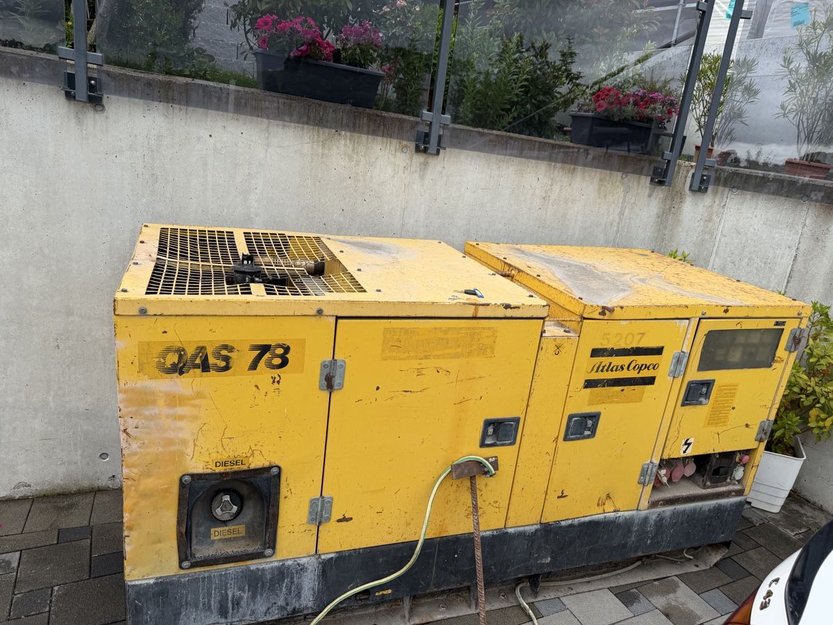 Atlas Copco Generatori di corrente: Generator Atlas Copco Qas 78 Stromerzeuger – Usato da Schmitten FR venduto da jimmy758 1