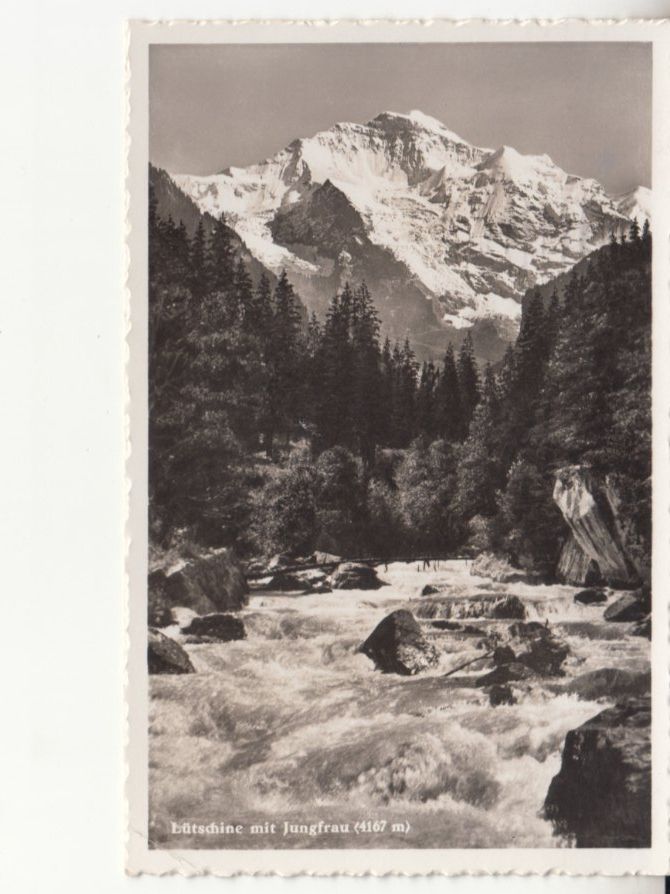 Cartoline postali: Lütschine Jungfrau 1938 – Usato da Bürglen TG venduto da StampGraf