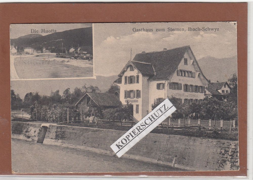 SZ IBACH SCHWYZ GASTHAUS STERNEN 1917 | Kaufen auf Ricardo