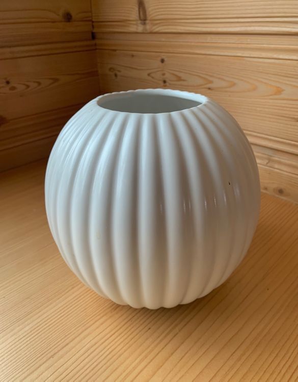 Natürliche Keramikvase Im Boho-Look – Gerippt, Rustikal, Flaschenform, Blumen-Deko
