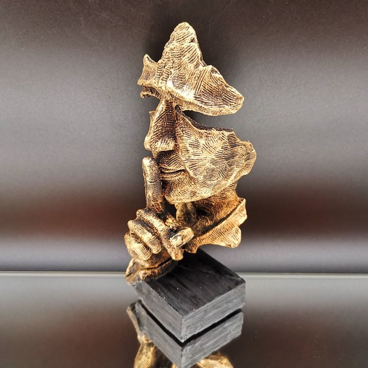 ZUNOXAZ Mandarinenenten Figur - Feng Shui Liebes Deko Gold 5x3x3cm