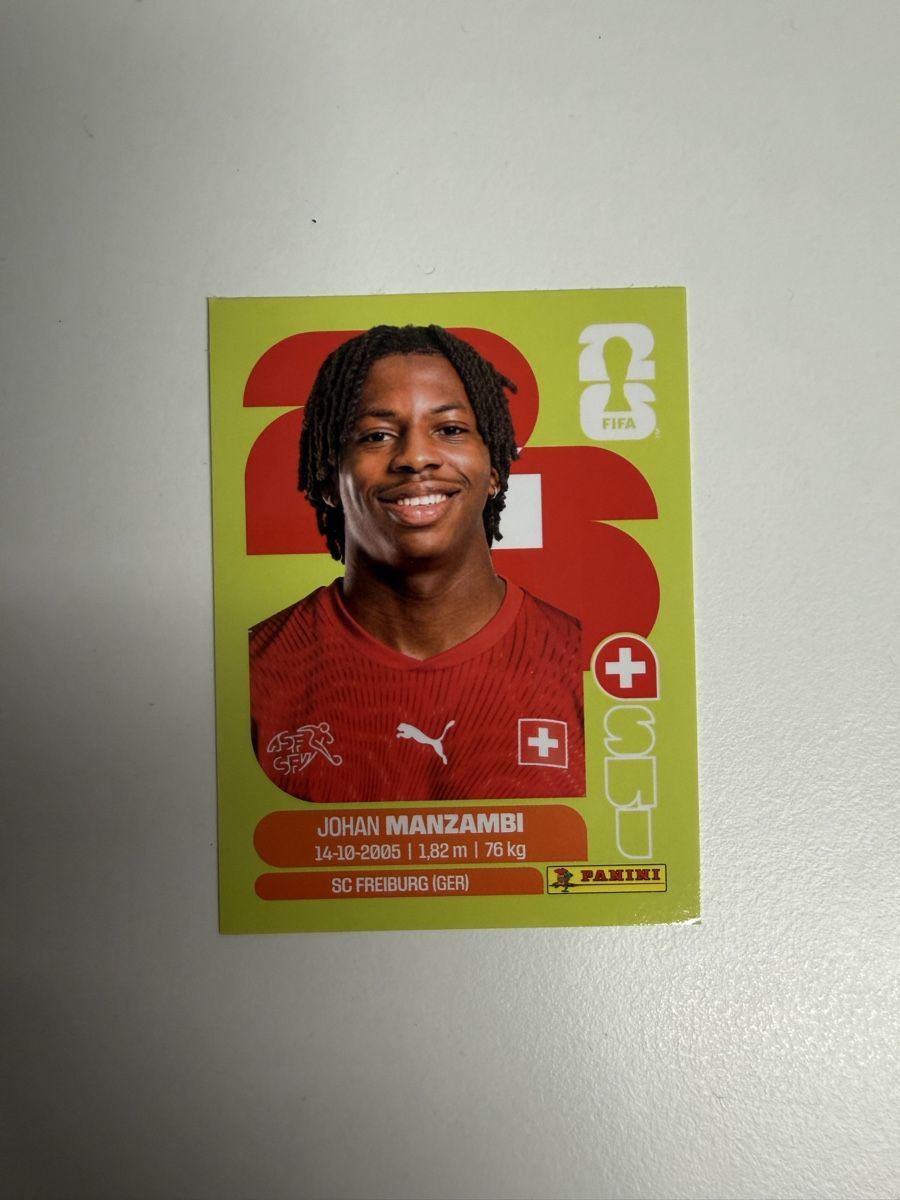 Panini Carte collezionabili: Johan Manzambi Panini SUI15 – Nuovo (secondo la descrizione) da Uster venduto da oranger_pulli