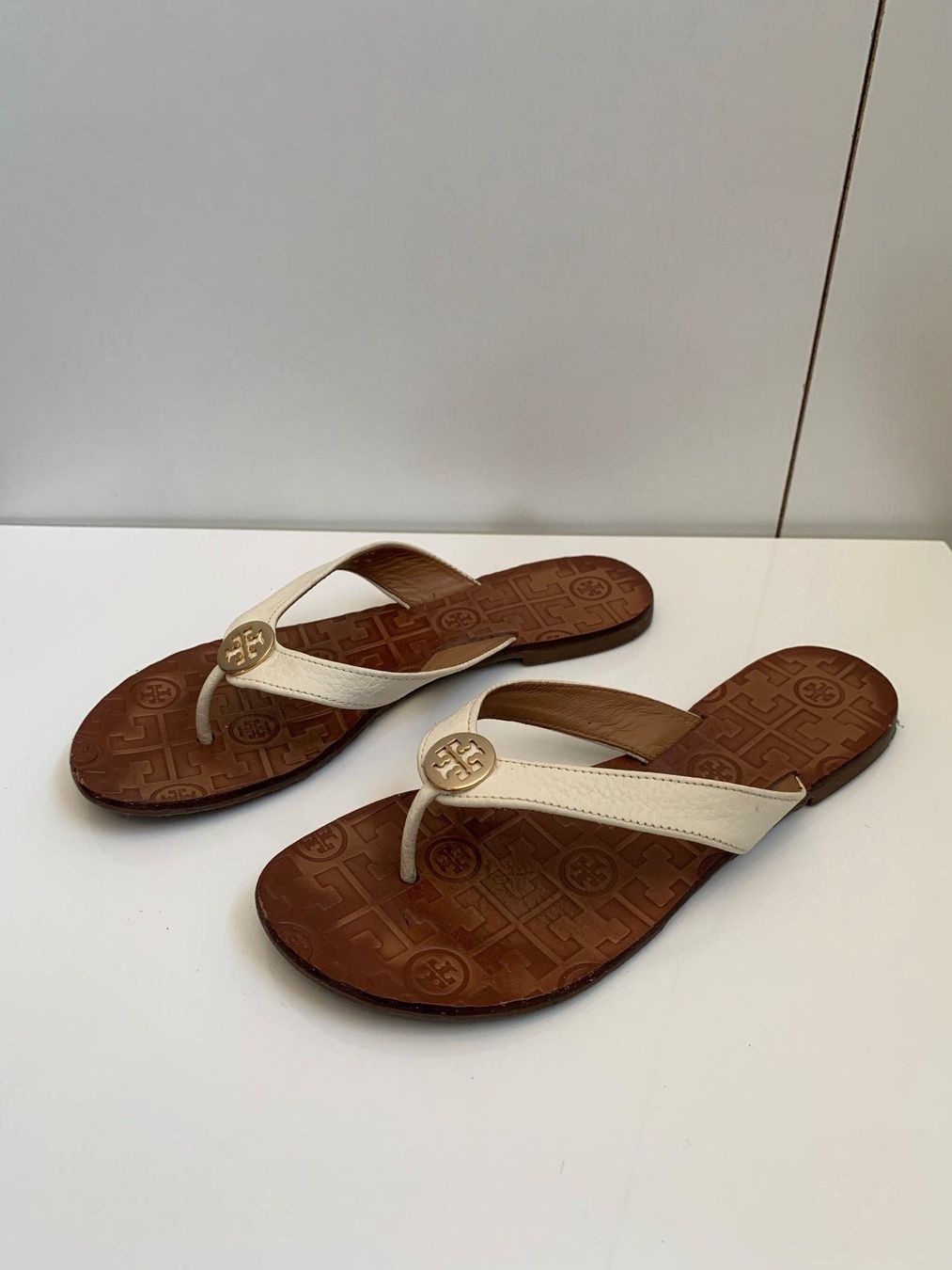 Tory Burch Scarpe da donna: TORY BURCH: Helle Leder-Zehen-Sandale, 37 – Usato da Luzern venduto da paulablue 2
