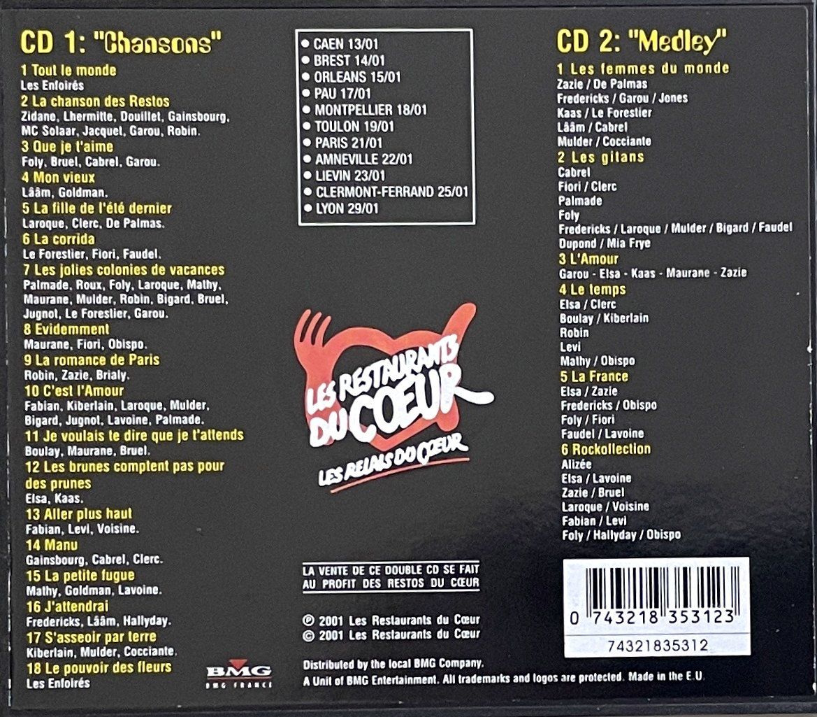 CD: Les Enfoirés 2001 & 2002 - 4 CD's – Usato da Savagnier venduto da Ne2065 1
