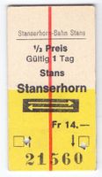 Billette Stansstad - Stanserhorn (Luftseilbahn)