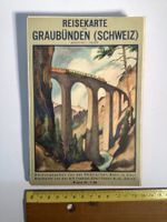 Alte Reisekarte Graubünden