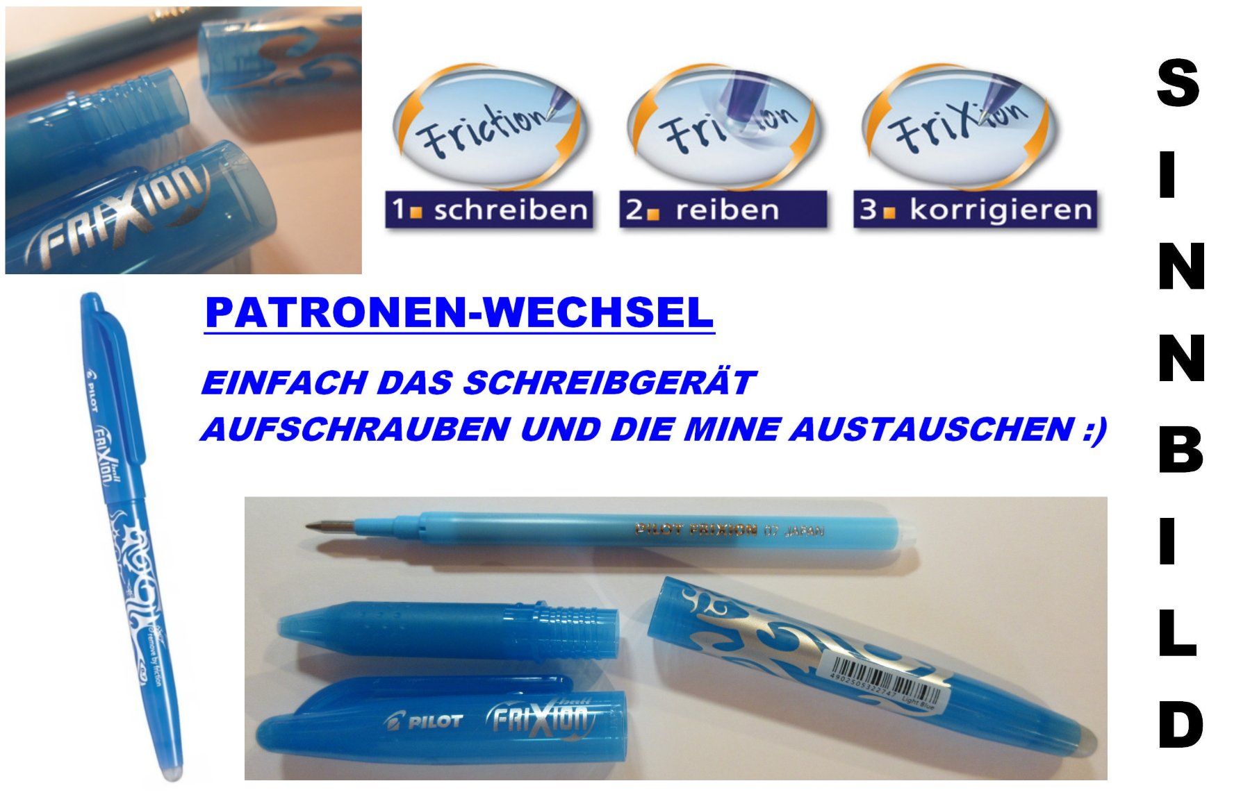 Pilot Stifte & Marker: Pilot Roller mit Deckel ** Frixion Ball 07 ** APRICOT – Neu (gemäss Beschreibung) aus Strengelbach von Mozi1 1