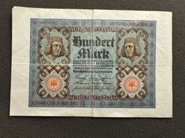 100 Mark Banknote Deutschland 1920
