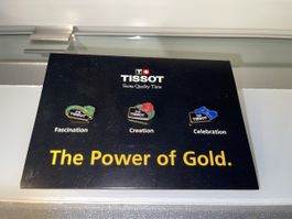 3x Tissot Pins Fascination, Creation, Celebration Gold