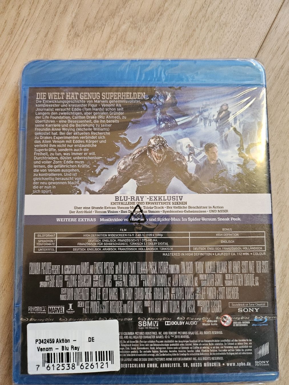 Tutti i DVDs: Venom sur Blu-Ray - Edition spéciale, neuf – Nuovo e nell'imballaggio originale da La Joux FR venduto da car_ck96 1