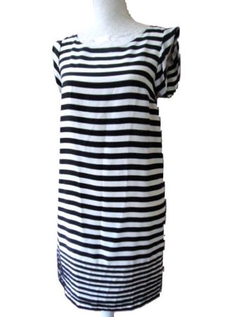 Gr. 34 / 36  KOTON Kleid schwarz weiss