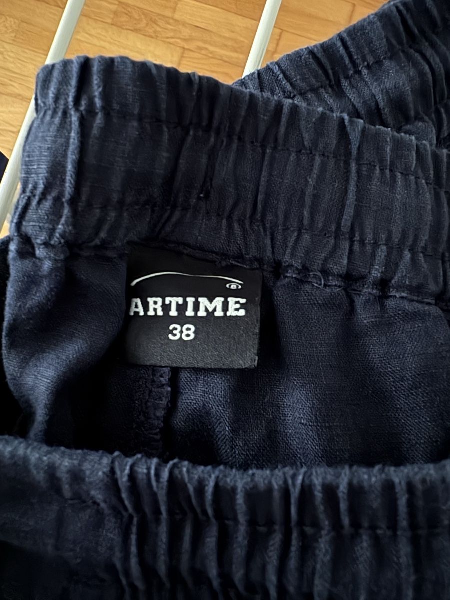 Pantaloni: Artime Leinenhose, Grösse 38, dunkelblau – Usato da Worb venduto da glu_m75x 1