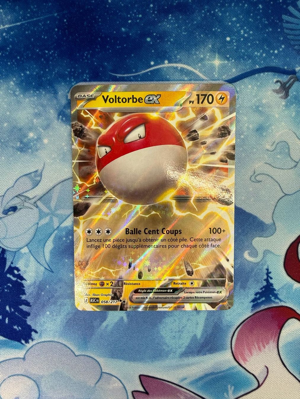Pokémon Carte collezionabili: Voltorbe EX - ASC 058 FR – Nuovo (secondo la descrizione) da Courgenay venduto da ScamBoxOff