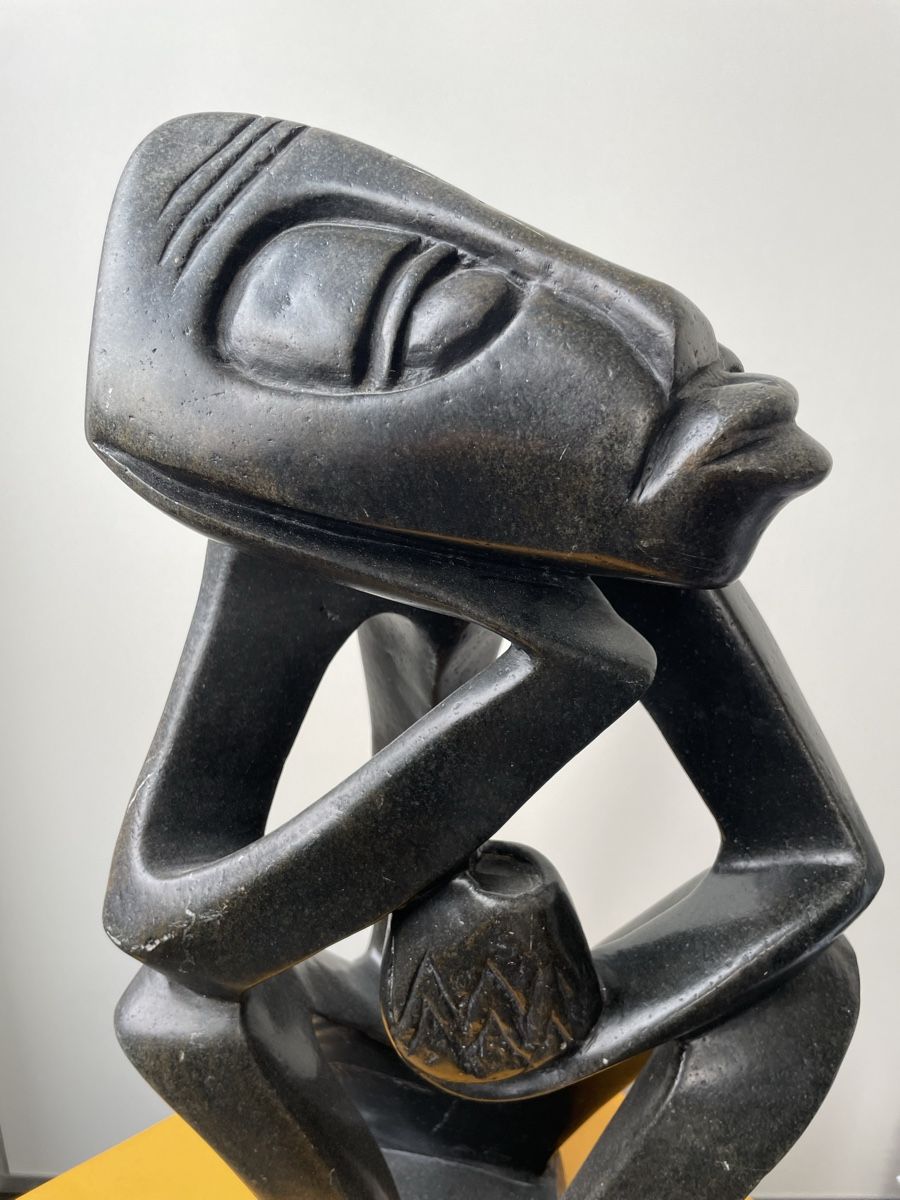 Sculture & Statue: AfrikanischeKunstfigur der Denker – Nuovo (secondo la descrizione) da Feldbrunnen venduto da moremi01 4