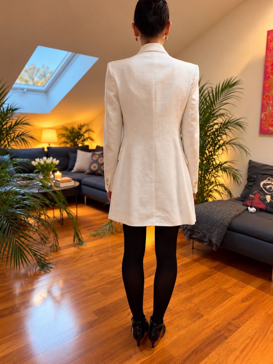 Zara Jacken: Long Blazer White, Size S – Neu (gemäss Beschreibung) aus Basel von ais_hf25 2