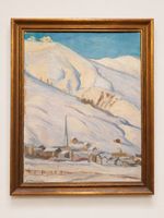 Sarah Jeannot – Winterlandschaft mit Dorf
