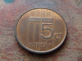 PAYS-BAS  Nederland  5  Cents  1987